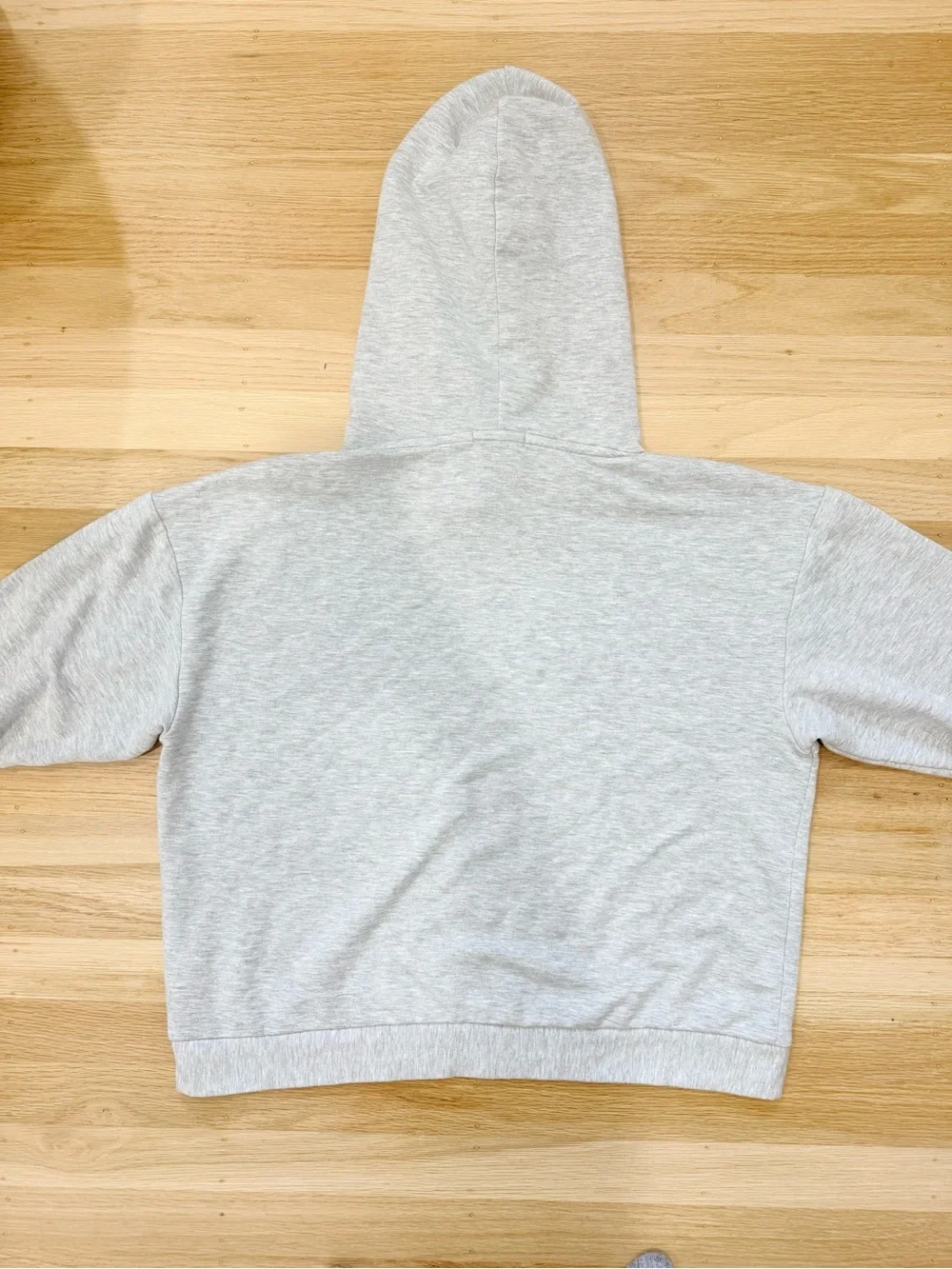 Quince Supersoft Pullover Hoodie Heather Grey M - Picture 4 of 8